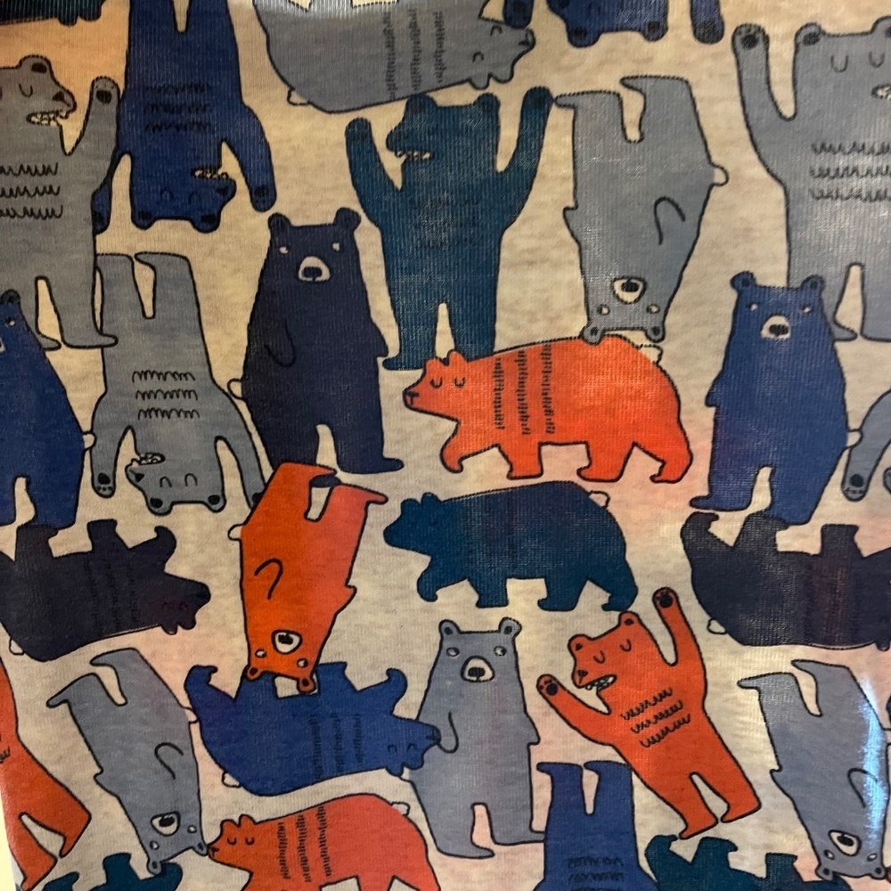 Hanna Andersson Blue and Orange Kids Pajamas Top - Picture 4 of 6
